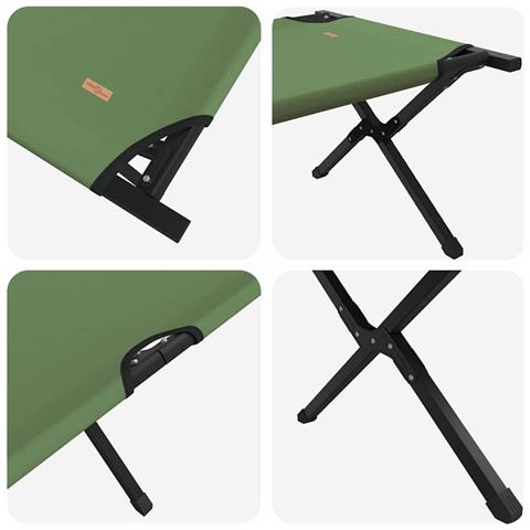 Letto da campeggio pieghevole 2 pcs Amy gialla Tessuto Oxford - Foto 9