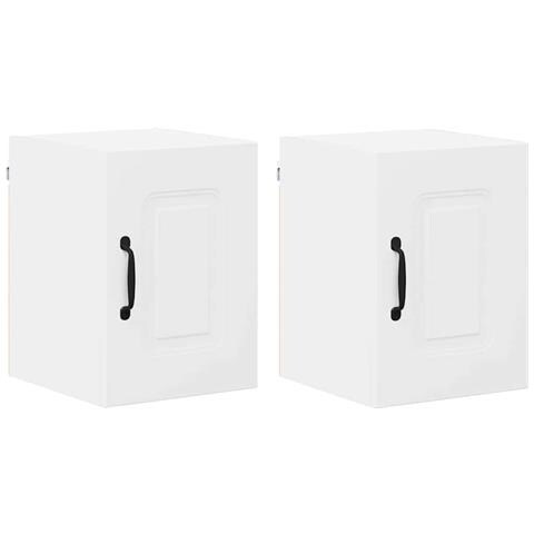 Pensile cucina 2 pcs Bianco 30 x 31 x 40 cm Legno multistrato - Foto 1