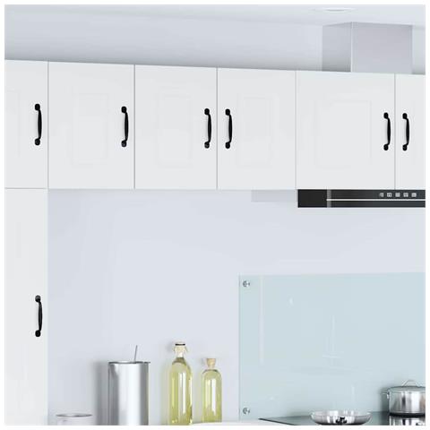 Pensile cucina 2 pcs Bianco 30 x 31 x 40 cm Legno multistrato - Foto 2