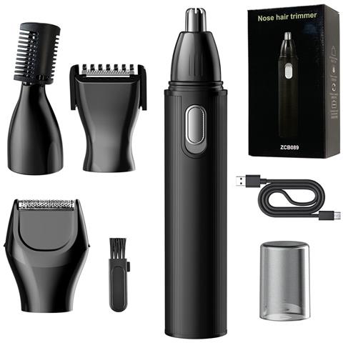 Tagliacapelli Elettrico Multifunzione 4-in-1 Per Naso, Orecchie, Barba E Sopracciglia - Foto 1