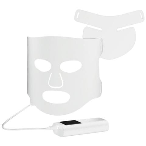 Maschera Facciale In Silicone A 7 Colori Led - Terapia Per La Cura Della Pelle Del Viso White - Foto 1