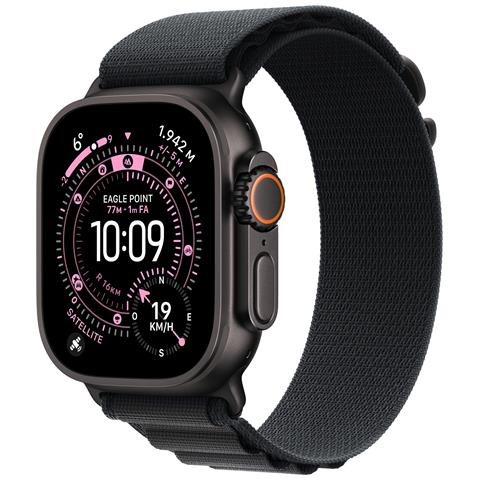 Watch Ultra 3 GPS + Cellular 49mm Cassa Titanio Nero con Alpine Loop Nero- Small - Foto 1