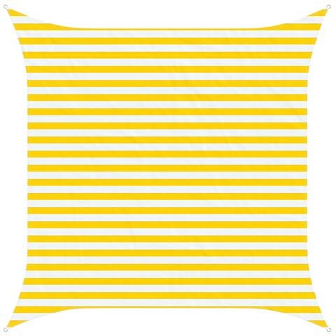 Vela da ombra solare Giallo e Bianco 3 x 3 m - Foto 1