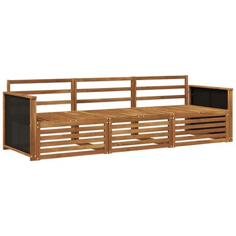 Set di divani da esterno 3 pcs Naturale - Foto 1