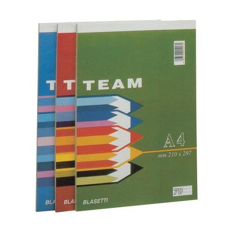 conf. 10. Blocco Team. assortito A4 5mm 50 gr 50 fogli 1006 - Foto 1