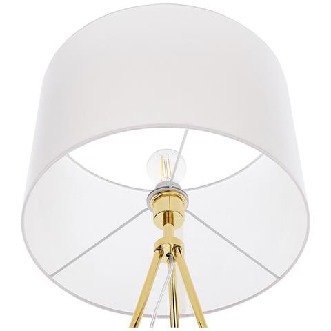 Lampada Da Pavimento Moderna Color Oro E Bianco Vistula - Foto 17