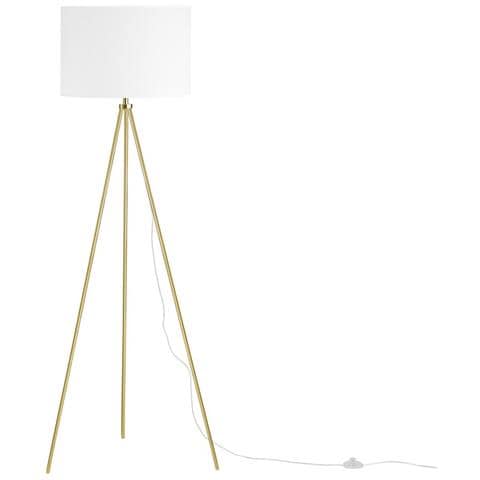 Lampada Da Pavimento Moderna Color Oro E Bianco Vistula - Foto 1