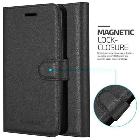 Custodia Compatibile Con Cubot J3 In Nero Carbone - Coperchio Protettiva Con Chiusura Magnetica, Funzione Stand E Tasca Per Le Carte - Foto 7
