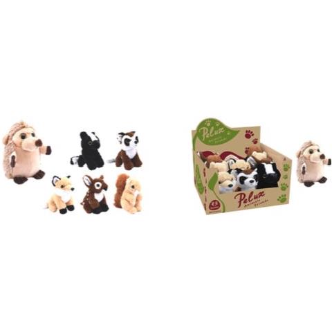 Peluche Animali Del Bosco 18 Cm Pelux 83433 Assortito - Foto 1