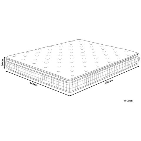 Materasso In Memory Foam Duro 140 X 200 Cm Charm - Foto 13