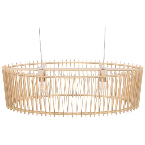Lampadario Color Legno Marrone Chiaro Chari - Foto 14