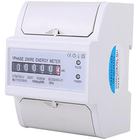 Lcd 220v 10-40a Kwh Meter Digital Monofase 4p Din-rail Elettrica Tester Di Energia Xtm75s-u - Foto 1