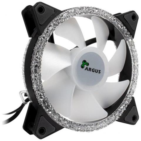 Rs-071 Rgb Case Per Computer Ventilatore 12 Cm Nero, Bianco - Foto 5