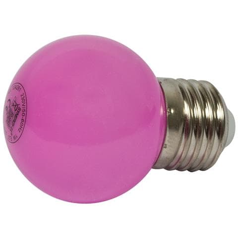 Lampadina LED Goccia Lucida Rosa 1W Attacco E27 Luci di Natale - Foto 1
