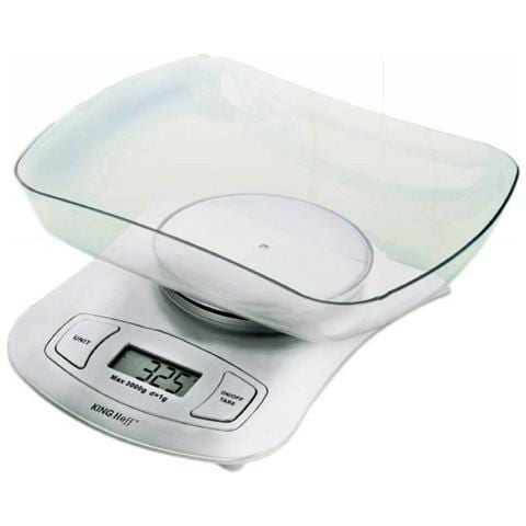Bilancia Da Cucina Digitale Kh-6072 Con Funzione Tara, Capacità 5 Kg - Foto 7