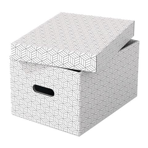 Esselte 628282 Scatola Di Conservazione Armadietto Portaoggetti Rettangolare Cartoncino Bianco - Foto 3