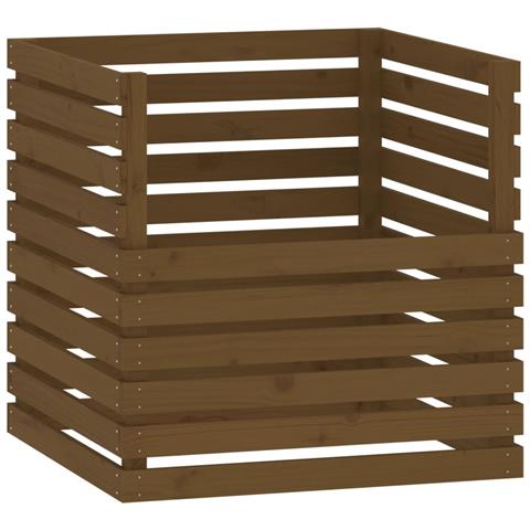 Compostiera Miele 80x80x78 cm in Legno Massello di Pino - Foto 1