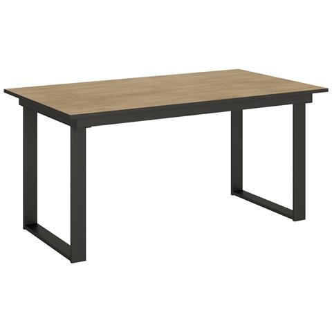 Tavolo Allungabile 90x160/220 Cm Bandos Telaio Antracite - Quercia Natura - Foto 6