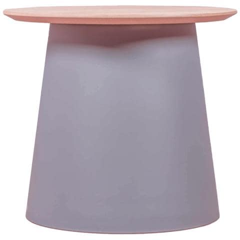 Tavolino Rotondo In Legno Di Quercia (50 Cm) - Norway - Foto 1