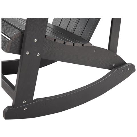 Sedia A Dondolo Grigio Scuro Adirondack - Foto 4