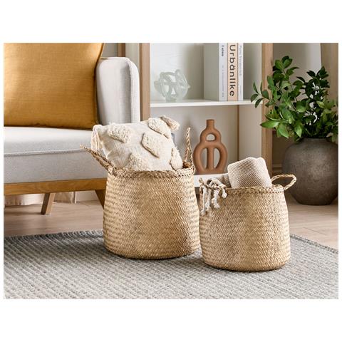 Set Di 2 Cestini Halong Alghe Marine Naturale - Foto 1