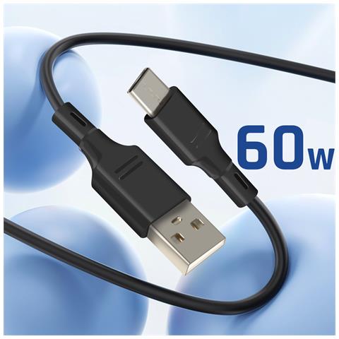Caricabatterie Auto Usb-c 20w Power Delivery + Cavo Usb-c 60w Compatto, Nero - Foto 2