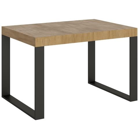 Tavolo Allungabile 90x140/244 Cm Tecno Premium Quercia Natura - Foto 1