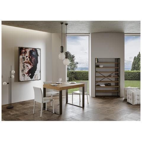 Tavolo Allungabile 90x140/244 Cm Tecno Premium Quercia Natura - Foto 4