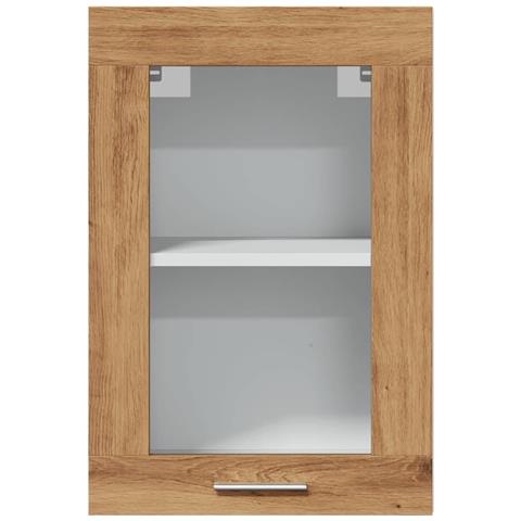 Pensile Vetro “Lyon” Rovere Artigianale 40x31x60 cm - Foto 10