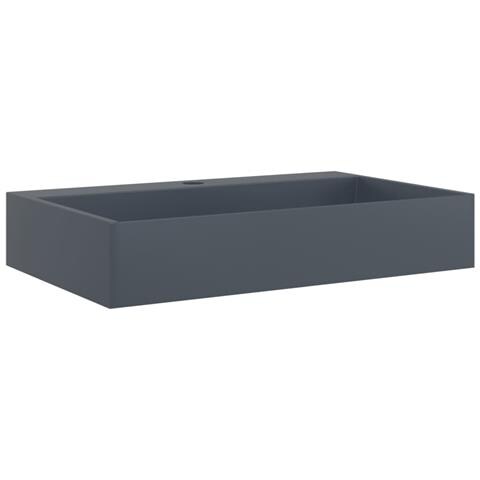 Lavandino 60x38x11 Cm Blocco In Marmo /minerale Antracite - Foto 2
