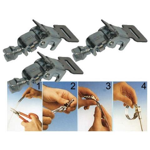 Gancio Fascetta Stringi Tubo In Metallo Con Vite Di Bloccaggio Confezione 50 Pezzi Frbg 25 - Foto 1