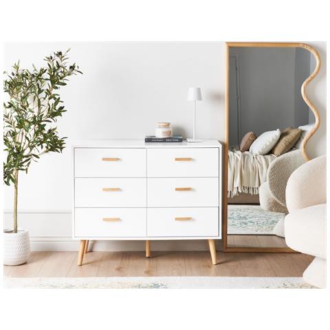 Cassettiera A 6 Cassetti Bianco Newark Iii - Foto 1