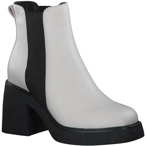 White Casual Closed Booties Stivaletti Sintetico E Tessile Scarpe Donna Bianco Eu 38, 5-25309-29 109 - Foto 2