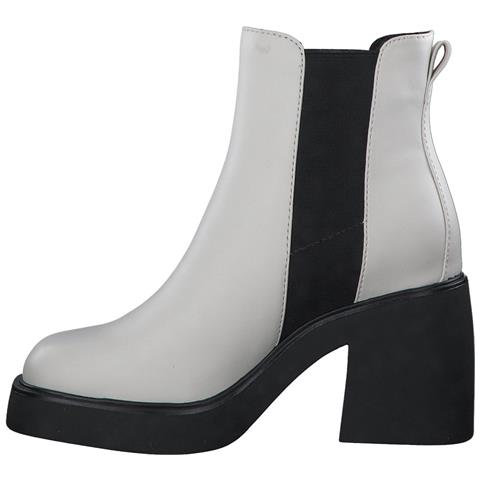 White Casual Closed Booties Stivaletti Sintetico E Tessile Scarpe Donna Bianco Eu 38, 5-25309-29 109 - Foto 3