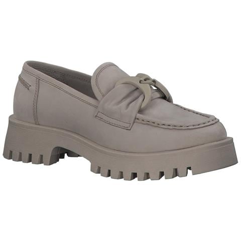 Beige Casual Closed Loafers Mocassino Pelle Scarpe Donna Beige Eu 39, 2-24722-20 341 - Foto 2