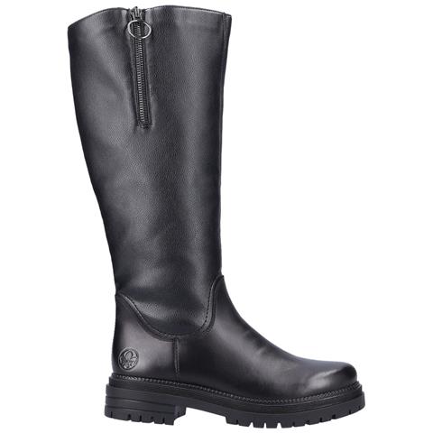 Black Casual Closed Ladies' Boots Stivali Pelle Sintetica Scarpe Donna Nero Eu 39, Y3154-00 - Foto 3