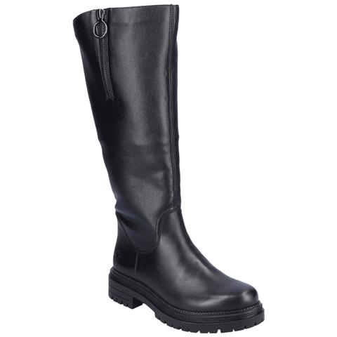 Black Casual Closed Ladies' Boots Stivali Pelle Sintetica Scarpe Donna Nero Eu 39, Y3154-00 - Foto 1