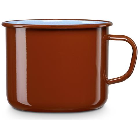 Briebe Terra Bollilatte Induzione, Casseruola Acciaio Smaltato 14 Cm, Bollitore Vintage 1,8 L  Marrone - Foto 1