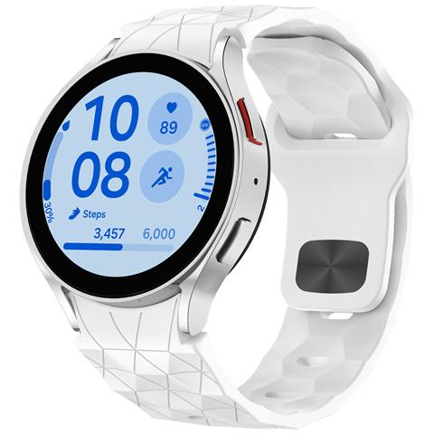Cinturino In Silicone Per Galaxy Watch6/5/4 White - Foto 3