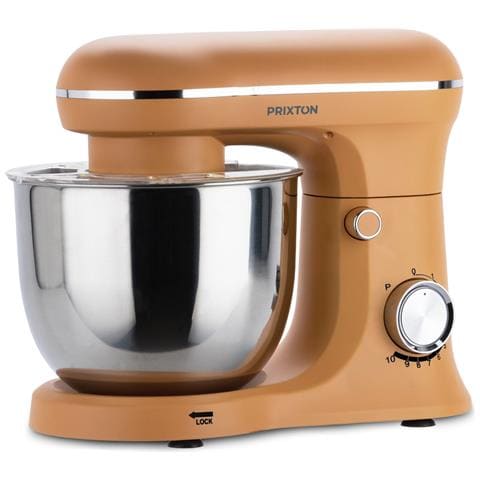 Planetaria Impastatrice Kr250 Per Pasticceria, Potenza 1500 W, 10 Velocità, Ciotola Acciaio Inox Da 5 Litri, 3 Accessori, Coperchio Trasparente, Colore Arancione Opaco - Foto 2