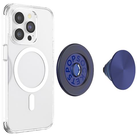 Supporto Popgrip Magsafe Per Smartphone Collezione French Effetto Metallo, Blu Marine - Foto 9