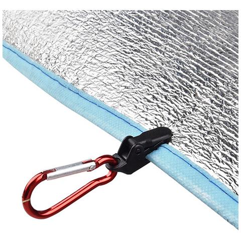 Clip Antivento Con Fibbia Rossa A Moschettone (confezione Da 10) - Foto 2