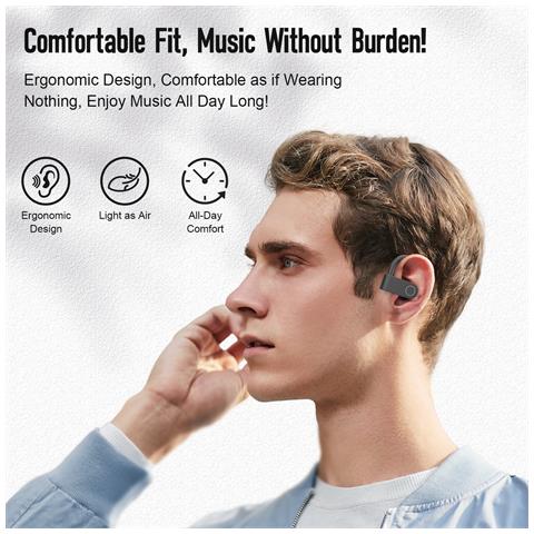 Cuffie Bluetooth Bianche con Microfono a Cancellazione di Rumore - Foto 2