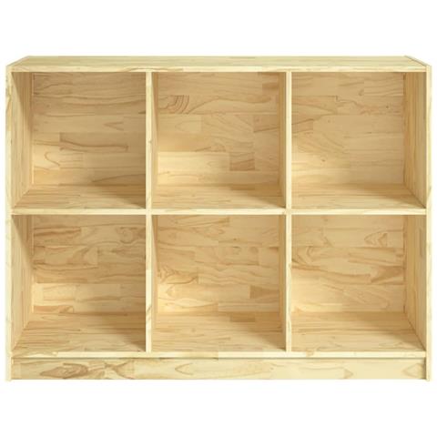 Libreria 104x33x76 Cm In Legno Massello Di Pino - Foto 2