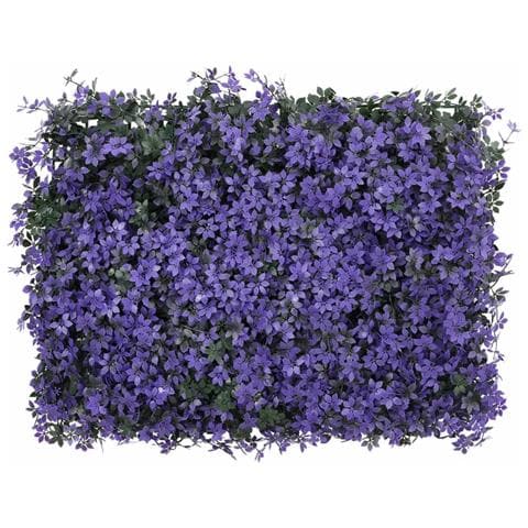 Recinzione Foglie Artificiali 24 pz Viola 40x60 cm - Foto 2