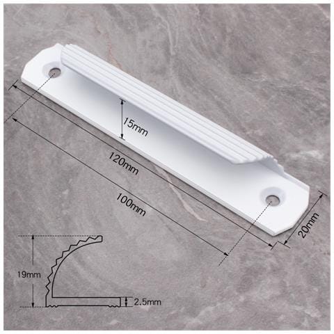 4 Maniglie Per Mobili - Montaggio Superficiale White - Foto 4