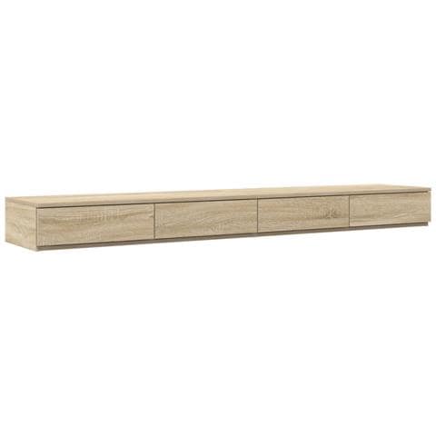 Cassettoni Letto Rovere Sonoma 200x36,5x16,5 cm Legno Ingegnerizzato - Foto 1