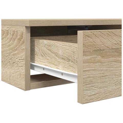 Cassettoni Letto Rovere Sonoma 200x36,5x16,5 cm Legno Ingegnerizzato - Foto 9