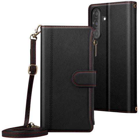 Custodia Folio Per Samsung Galaxy A16 / A26 Con Cerniera E Tracolla Rimovibile - Foto 1