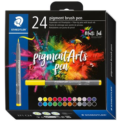 Pigment Arts Brush Pen marcatore Multicolore 24 pz - Foto 1